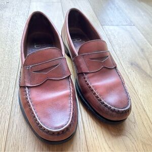 Men's Allen Edmonds Walden Dress Penny Loafers - 10.5 D - Oxblood